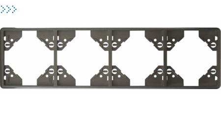 Вертикальная 4-ная рамка, графит (50942 TGR)